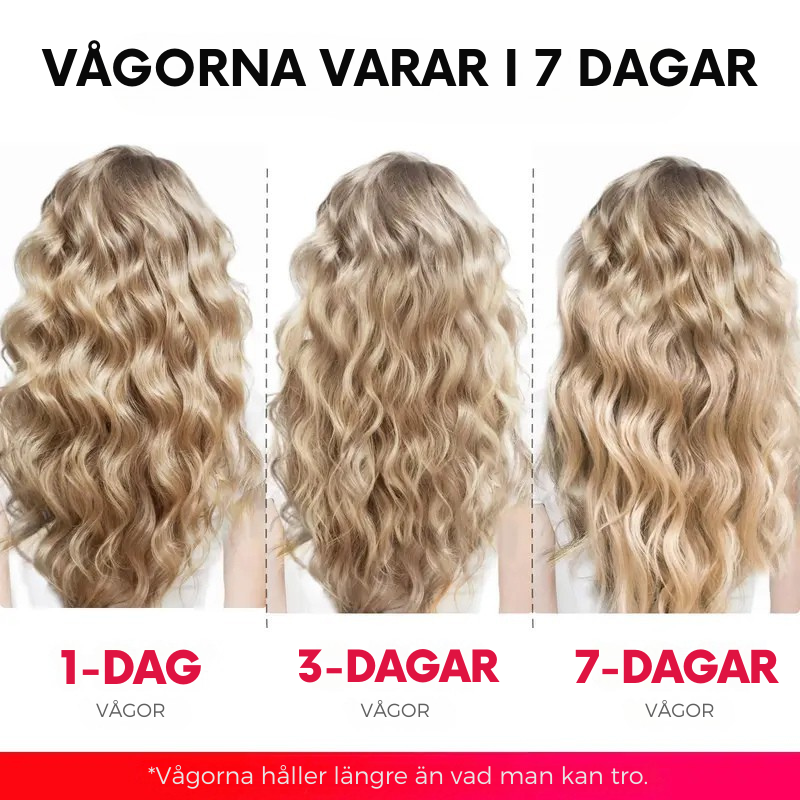 Nalu Curls™ – Vågtång Med Tre Cylindrar