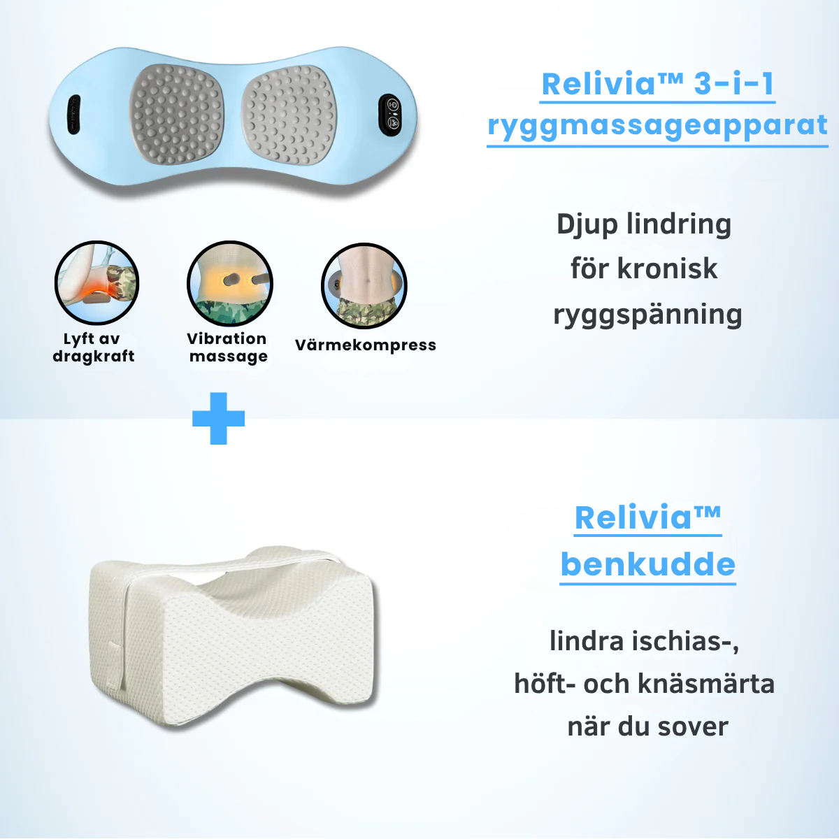Original Relivia™ 3-i-1 Ryggmassageapparat